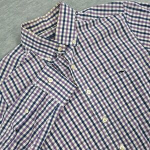 Vineyard Vines Mens Slim Fit Tucker Shirt Purple Navy Gingham Check 1W0696 Small